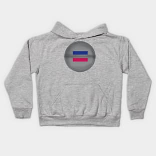 Androgynous flag pride colours circular sphere Kids Hoodie